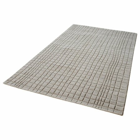 DIMOND Blockhill Handwoven Wool Rug In Chelsea Grey - 5Ft X 8Ft 8905-231